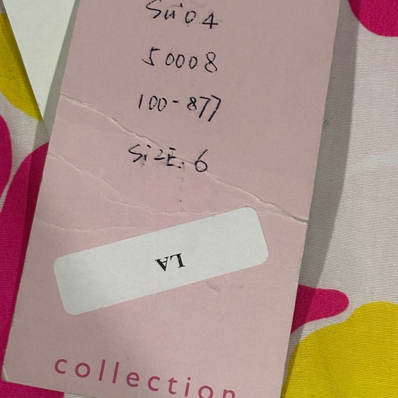 Vintage Lilly Pulitzer Strapless Dress NWT | 90s Floral Stretch Size 6‎ - Picture 8 of 12